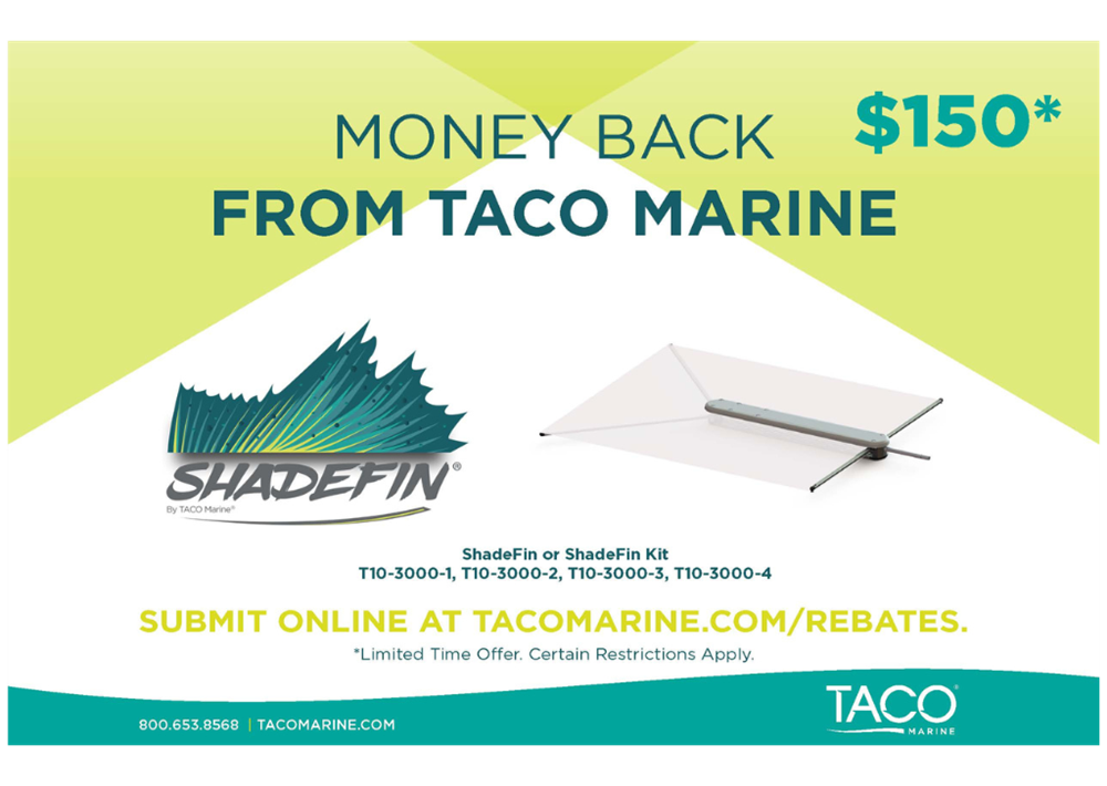 TACO Marine | ShadeFin Mini Rebate